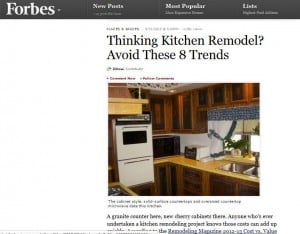 NKBA kitchen remodeling trends in Forbes