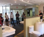 Gary Uhl introduces everyone to the showroom.