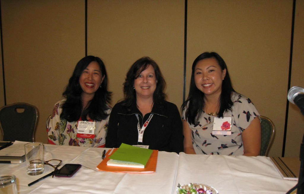 BlogHer 2012 panelists Staci Tamaki, Nora DePalma, Chris Lam